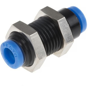 プッシュインコネクタ 耐腐食性 バルクヘッドパネル ストレートフィッティング Festo