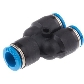 プッシュインコネクタ 耐腐食性 水平Yフィッティング Festo