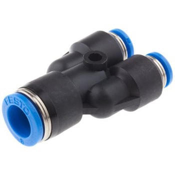 プッシュインコネクタ 耐腐食性 水平Yフィッティング Festo
