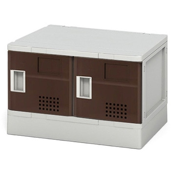 樹脂ロッカー2列1段扉付棚付(配送組立サービス付) - アイリスチトセ