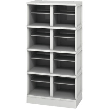 樹脂ロッカー2列4段扉無棚付(配送組立サービス付) アイリスチトセ