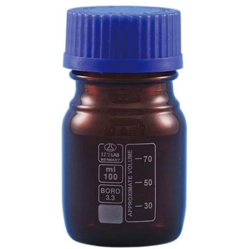 ねじ口瓶(茶 青蓋付 ISOLAB) ISOLAB