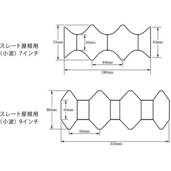 特殊ローラー スレート屋根用(小波)スペアー TSオリジナル(高翔産業)