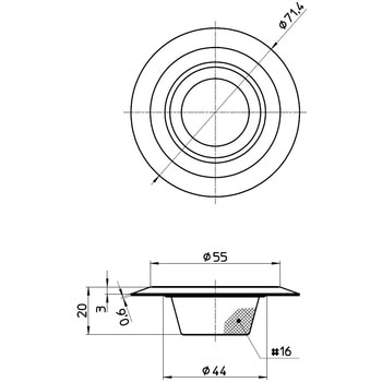 ツバ広ゴミこし(キッチン用) SANEI(旧:三栄水栓製作所)