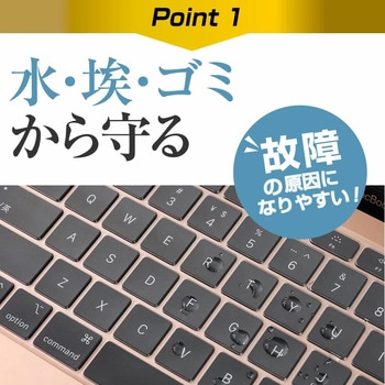 macbook air 液晶画面・トラックパッドフィルム・キーボードカバー 3点セット 互換品 メディアカバーマーケット