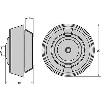 ワンタッチグロメット ホールドタイプ T-14758型 LAMP(スガツネ)