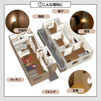 wasser64 コンセント式センサーライト 大河商事