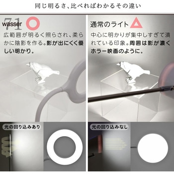 wasser71 LEDリング型卓上ライト 大河商事