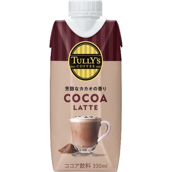 ソフトドリンク tully's cocoa 伊藤園 TULLY'S COFFEE COCOA LATTE 330ml×24本が4,775円 通販