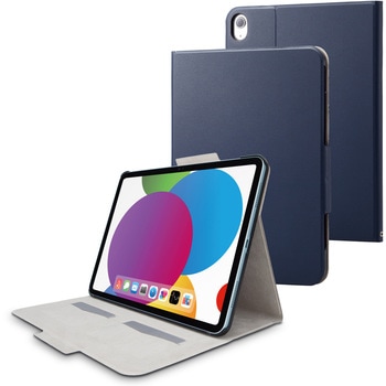 iPad 10.9インチ 第10世代 ( 2022 ) 用 ケース ソフトレザー カバー 手帳型 スリープ対応 マグネット フラップ フリーアングル カードポケット付 エレコム