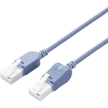 LANケーブル Cat6A準拠 スリム タテスイング×ヨコスイング 高速 10Gbps ストレート 爪折れ防止 エレコム