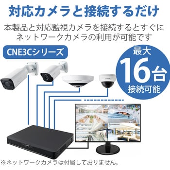 CNE3RF81 ネットワークレコーダー 8TB 16ch対応 DXアンテナ 保証