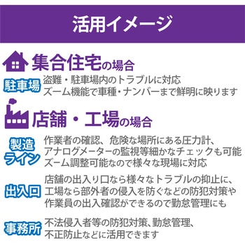 電動可変焦点バレット型ネットワークカメラ 200万画素 WDR対応 防犯カメラ DXアンテナ