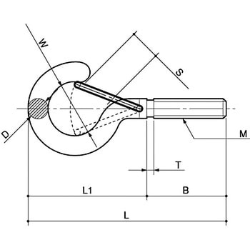 Qフックボルト AIOULE(ふじわら) 吊具用洋灯吊 【通販モノタロウ】
