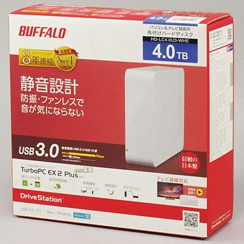 外付けHDD 3TB HD-LCU3 バッファロー