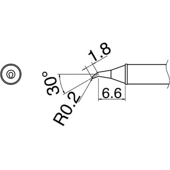 こて先(T31・鉛フリーはんだ対応・400℃) HAKKO(白光)