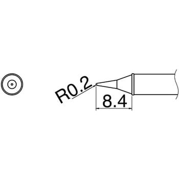 T31-02I こて先(T31・鉛フリーはんだ対応・400℃) 1個 白光 【通販