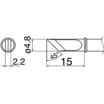 こて先(T31・鉛フリーはんだ対応・450℃) 白光