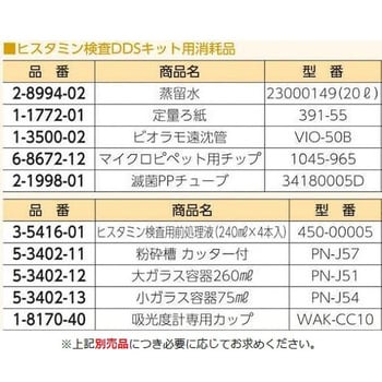 ヒスタミン検査DDSキットヒスタミン 1個 アズワン 【通販モノタロウ】