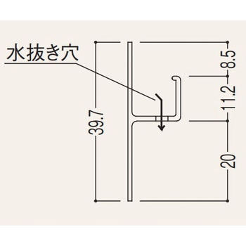 バスパネルカウンター見切 フクビ化学