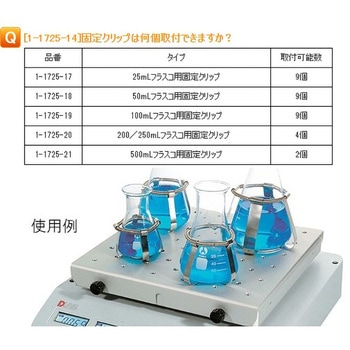 フラスコ用固定クリップ DLAB