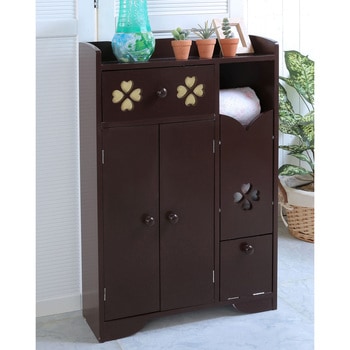 クローバー柄のトイレラック ワイドタイプ Vita