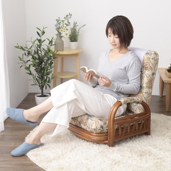 天然籐リクライニング回転座椅子 Vita