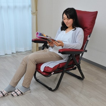 スライドフットレスト付きリクライニングチェア Vita 座椅子 【通販