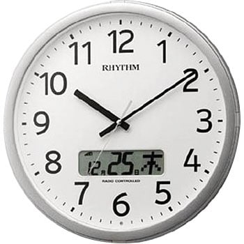 プログラムカレンダー リズム 丸型掛け時計 【通販モノタロウ】 4FNA01SR19