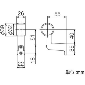 Φ32イレクターブラケットシリーズ 矢崎化工