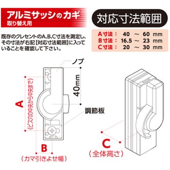 IL-031 R 汎用クレセント 取替用 1個 WAKI 【通販サイトMonotaRO】