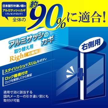 汎用クレセント 取替用 WAKI(和気産業)