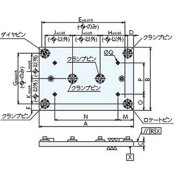 Q-ロック内蔵プレート本体 ナベヤ