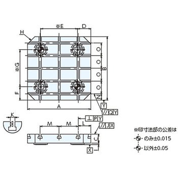 Q-ロック内蔵マシンパレット(T溝油圧) ナベヤ