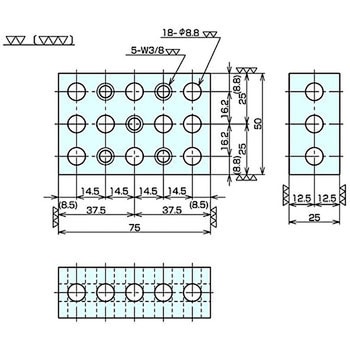 1-2-3 ブロック ナベヤ クランピング位置決め部品 【通販モノタロウ】