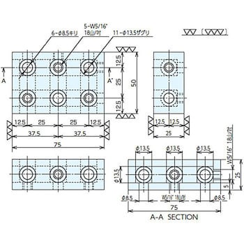 1-2-3 ブロック ナベヤ クランピング位置決め部品 【通販モノタロウ】