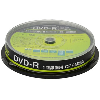 DVD-R CPRM 録画用 1-16倍速 10枚スピンドル グリーンハウス