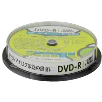 GH-DVDRCB10 DVD-R CPRM 録画用 1-16倍速 10枚スピンドル