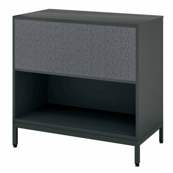 システム収納 エディア フリーパネル 2段タイプ(上下段両面パネル) ベース付きセット(配送・組立サービス付き) コクヨ