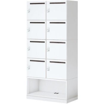 SNN-RB87DMB-SAW1-K イノン パーソナルロッカー 庫内仕切りBタイプ ダイヤルロック ベース付きセット(配送・組立サービス付き) コクヨ 21400927