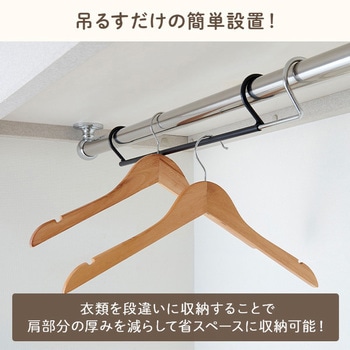 ダブル収納ハンガー 伸晃
