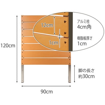 DIYコンフォートフェンス ボーダー板間隔1cm サクリア メッシュ