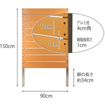 conp1500-900-1cmdb DIYコンフォートフェンス ボーダー板間隔1cm 1枚