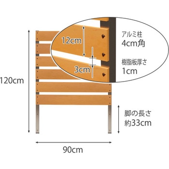 DIYコンフォートフェンス ボーダー板間隔3cm サクリア