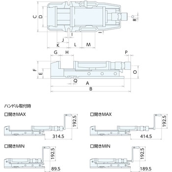 ロックタイト油圧マシンバイスマークⅢ ナベヤ