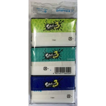 スプラトゥーン3ミニポケットティッシュ 河野製紙