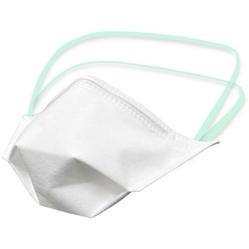 [セーフラン] 日本製 N95マスク 米国NIOSH承認 くちばし型おりたたみ式 Mサイズ(ふつうサイズ) 1箱50枚 白 個包装 Ｎ９５折り畳み式マスク ６４−３１８１−８８ ４０枚入 セーフラン