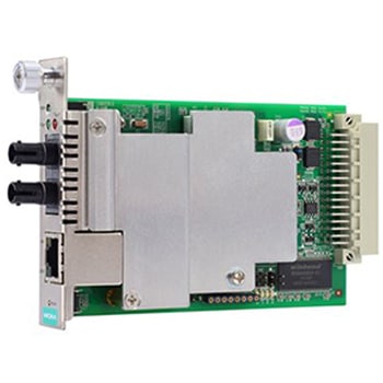 NRack System(TM) 用マネージド10/100BaseT(X) - 100BaseFXスライドインモジュール MOXA