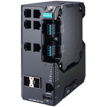 8ポート(4つの802.3bt PoEポートまたは4つのギガアップリンクポートのオプション)マネージドイーサネットスイッチ - MOXA