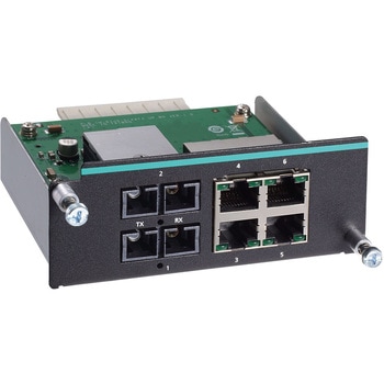IKS-6726A-2GTXSFP/6728A-4GTXSFP/6728A-8PoE-4GTXSFPモジュール式マネージドスイッチ用の高速イーサネットモジュール MOXA